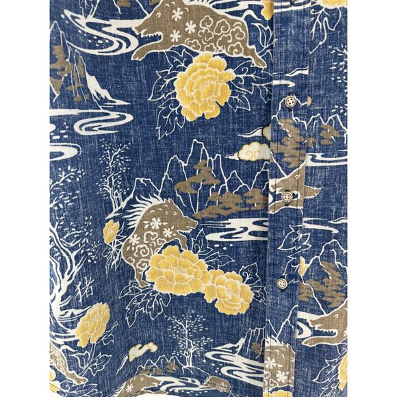 Reyn Spooner Shirt XXL Chinese New Year Boar 2019 Pig Hawaiin Print 2XL Rare New - Picture 4 of 9